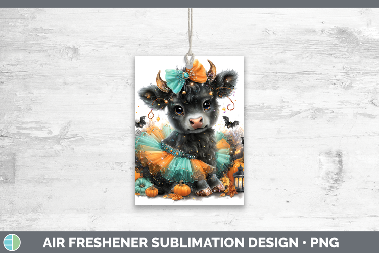 Farm Halloween Bull Air Freshener Sublimation Car Freshener