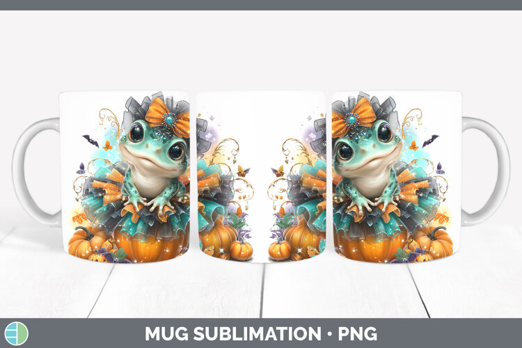 GorgeousFarm Halloween Mug Wrap design.