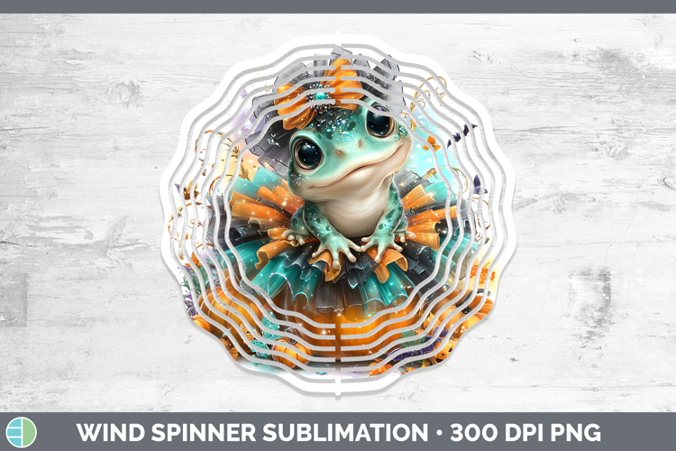 Farm Halloween Bullfrog Wind Spinner Sublimation Spinner Des
