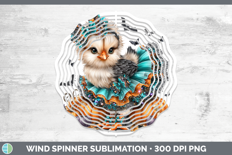 Farm Halloween Chicken Wind Spinner Sublimation Spinner Desi