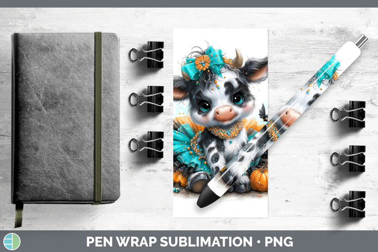 Farm Halloween Cow Pen Wrap Sublimation Pen Designs