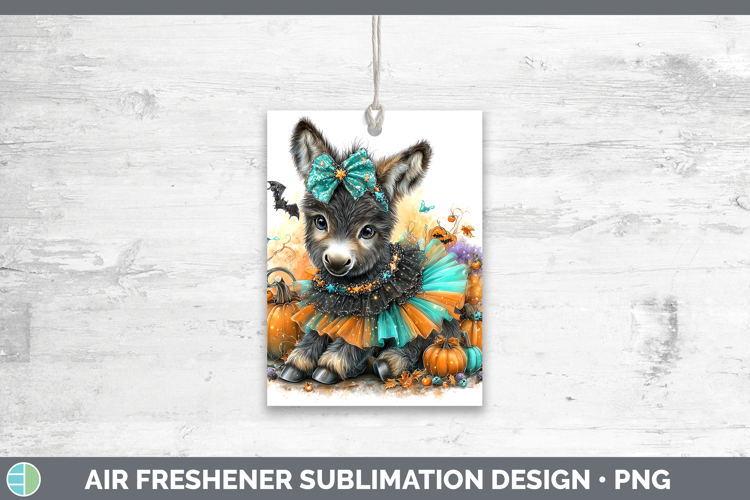 Farm Halloween Donkey Air Freshener Sublimation Car Freshene