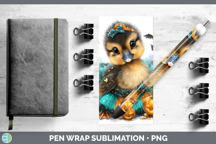 Farm Halloween Duck Pen Wrap Sublimation Pen Designs