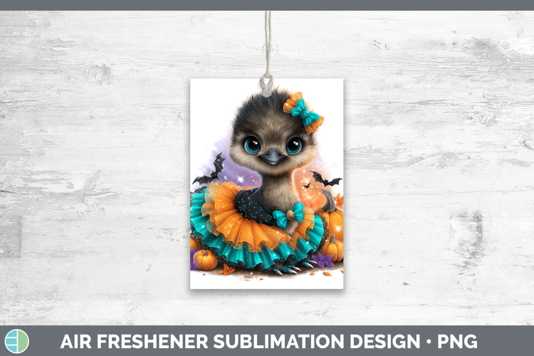Farm Halloween Emu Air Freshener Sublimation Car Freshener D