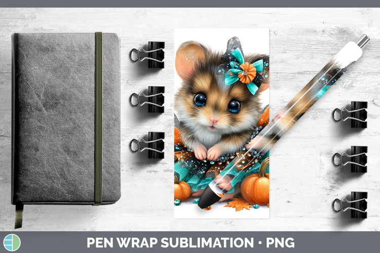 Farm Halloween Mouse Pen Wrap Sublimation Pen Designs