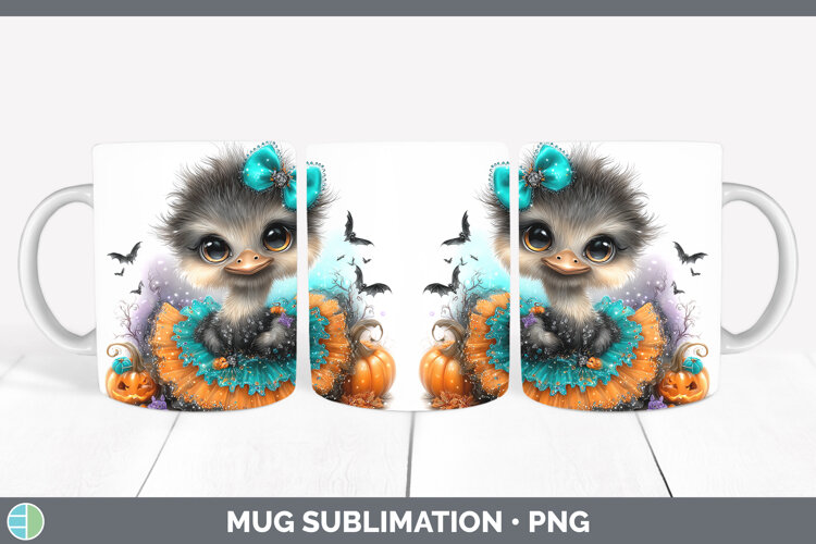 GorgeousFarm Halloween Mug Wrap design.