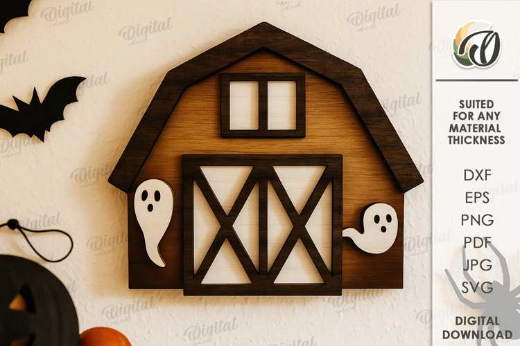 Farm Halloween Tiered Tray Decor Laser Cut. Halloween SVG