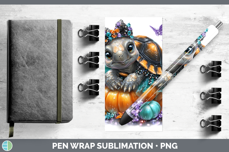 Farm Halloween Tortoise Pen Wrap Sublimation Pen Designs