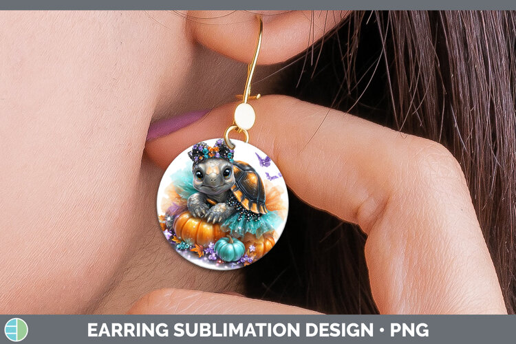 GorgeousFarm Halloween Round Earrings design.