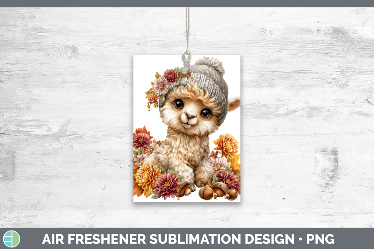 Alpaca Air Freshener Farm Knit Hat Sublimation Car Freshener