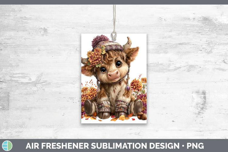 Bull Air Freshener Farm Knit Hat Sublimation Car Freshener D