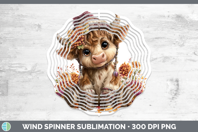 Bull Wind Spinner Farm Knit Hat Sublimation Spinner Designs