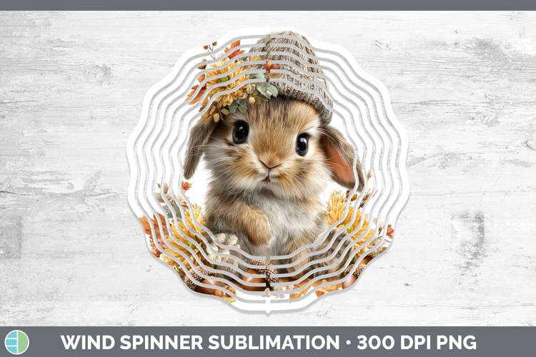 Bunny Wind Spinner Farm Knit Hat Sublimation Spinner Designs