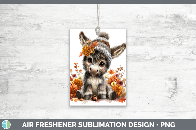Donkey Air Freshener Farm Knit Hat Sublimation Car Freshener