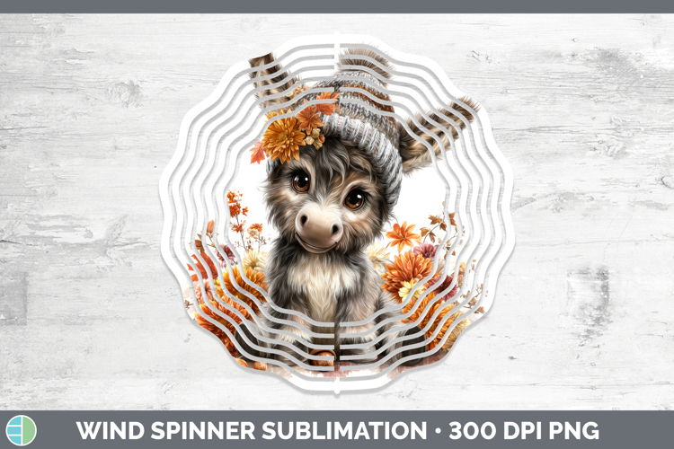Donkey Wind Spinner Farm Knit Hat Sublimation Spinner Design
