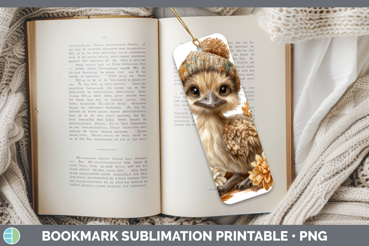 Emu Bookmark Farm Knit Hat Sublimation Printable Designs