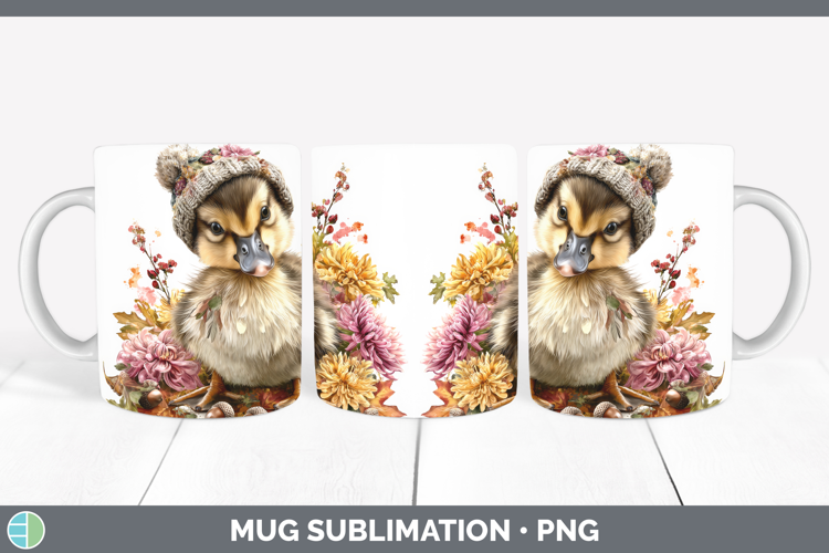 Goose Mug Wrap Farm Knit Hat Sublimation Coffee Cup Designs