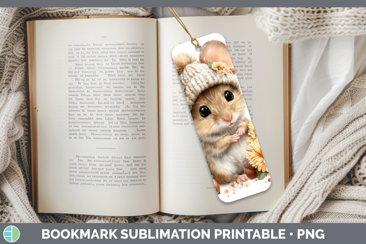 Mouse Bookmark Farm Knit Hat Sublimation Printable Designs