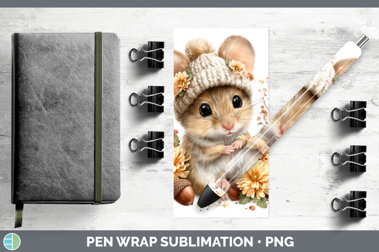 Mouse Pen Wrap Farm Knit Hat Sublimation Pen Designs