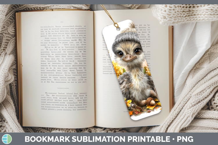 Ostrich Bookmark Farm Knit Hat Sublimation Printable Designs
