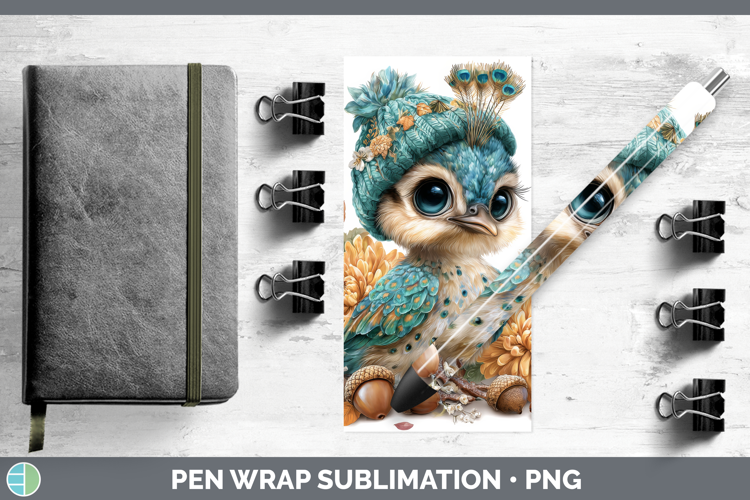 Peacock Pen Wrap Farm Knit Hat Sublimation Pen Designs