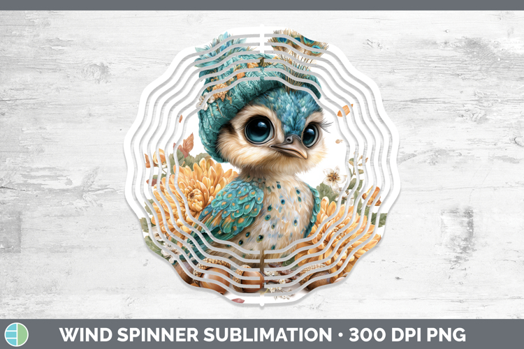 Peacock Wind Spinner Farm Knit Hat Sublimation Spinner Desig