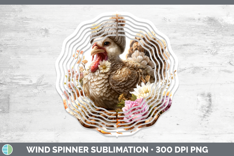Turkey Wind Spinner Farm Knit Hat Sublimation Spinner Design