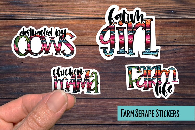 Farm Life Serape PNG Sticker Pack