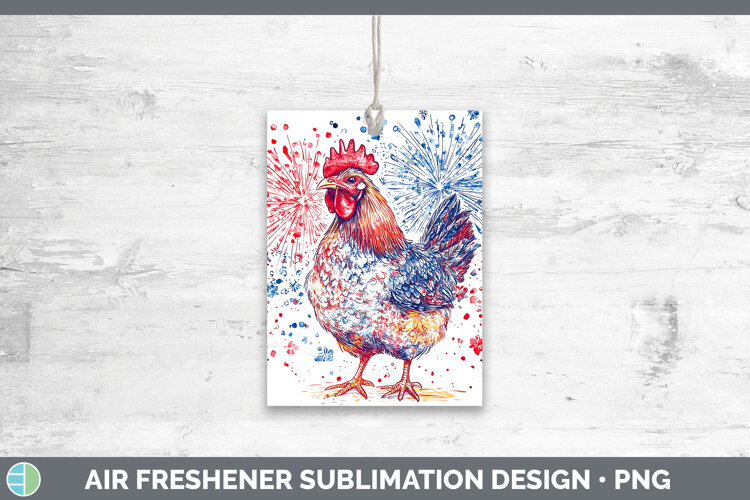 GorgeousFarm Patriotic Splash Air Freshener design.