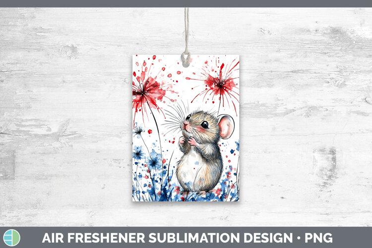 GorgeousFarm Patriotic Splash Air Freshener design.