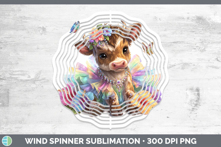 GorgeousFarm Rainbow Summer Wind Spinner design.