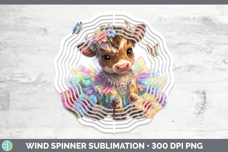 Farm Rainbow Summer Bull Wind Spinner Sublimation Spinner De