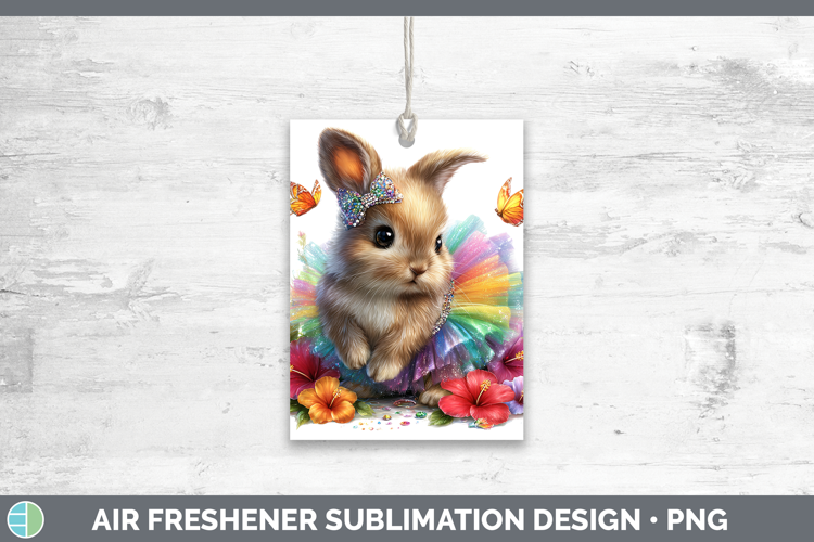 Farm Rainbow Summer Bunny Air Freshener Sublimation Car Fres