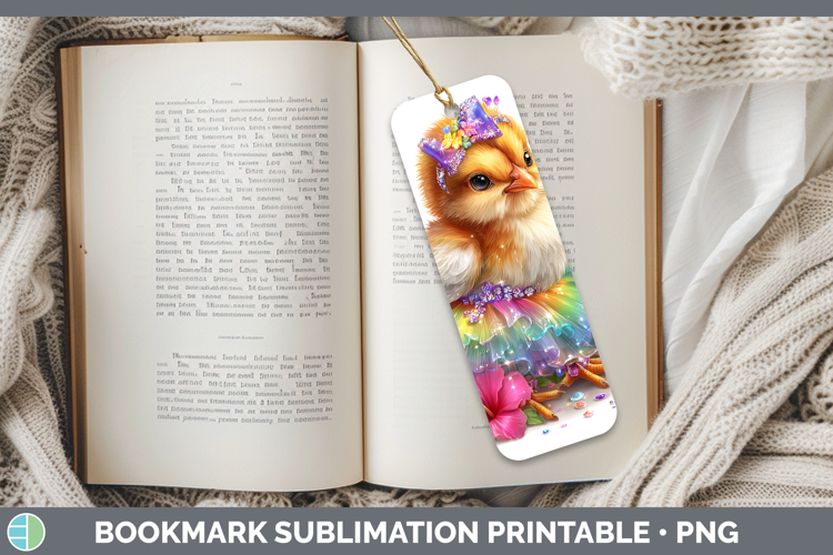 Farm Rainbow Summer Chicken Bookmark Sublimation Printable D