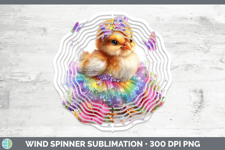 Farm Rainbow Summer Chicken Wind Spinner Sublimation Spinner