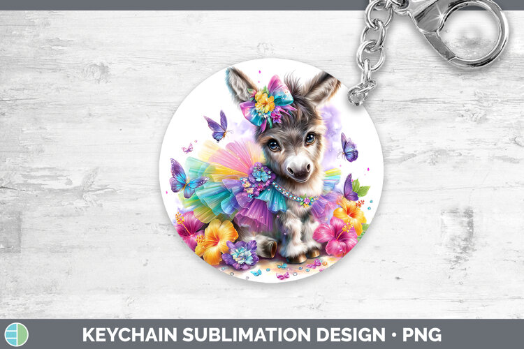 GorgeousFarm Rainbow Summer Keychain design.