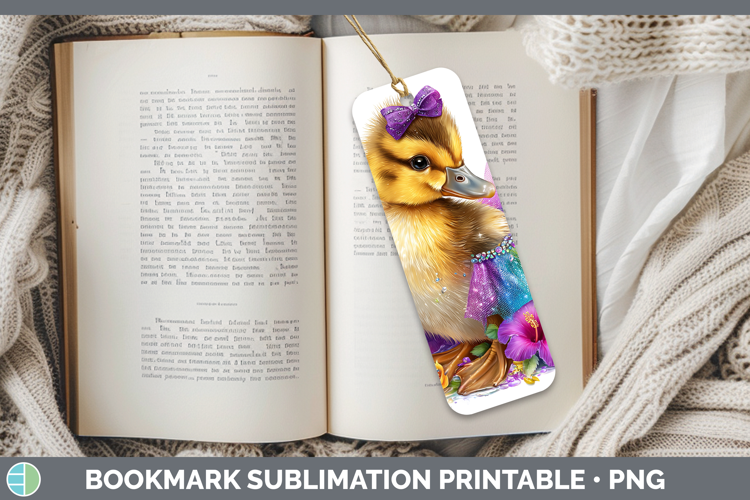 Farm Rainbow Summer Duck Bookmark Sublimation Printable Desi