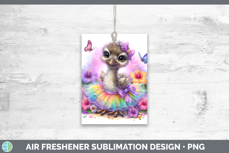 Farm Rainbow Summer Emu Air Freshener Sublimation Car Freshe