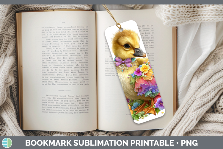 Farm Rainbow Summer Goose Bookmark Sublimation Printable Des