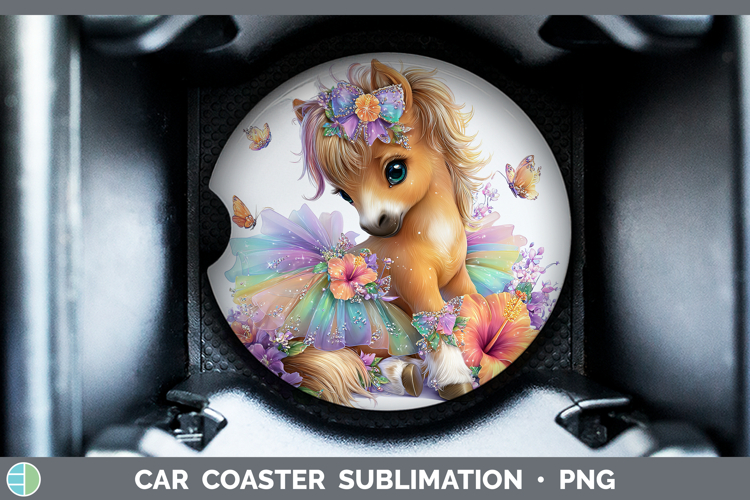 GorgeousFarm Rainbow Summer Car Coaster design.