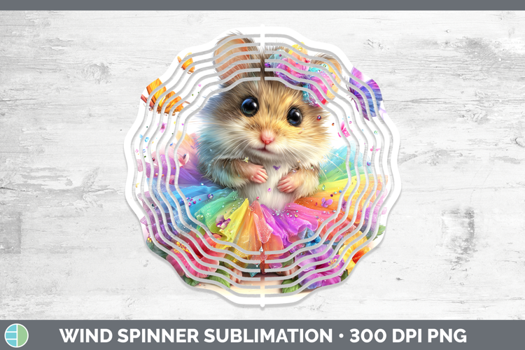 Farm Rainbow Summer Mouse Wind Spinner Sublimation Spinner D