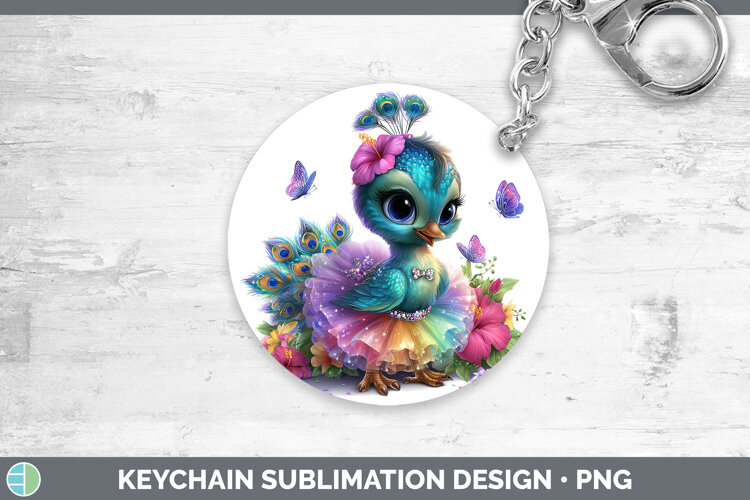GorgeousFarm Rainbow Summer Keychain design.