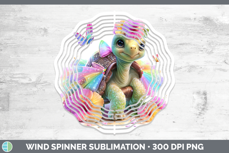 Farm Rainbow Summer Tortoise Wind Spinner Sublimation Spinne