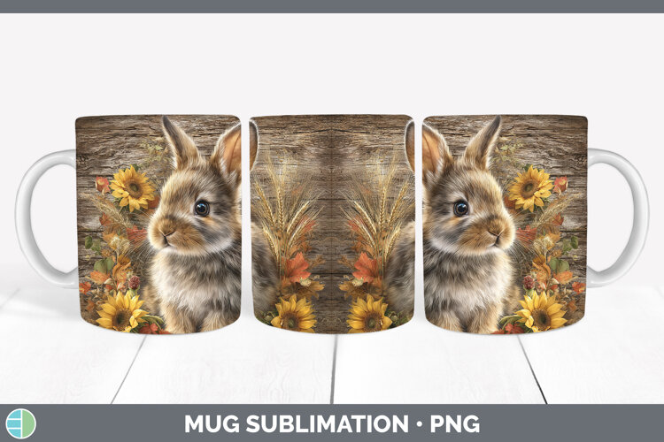 GorgeousFarm Rustic Autumn Mug Wrap design.
