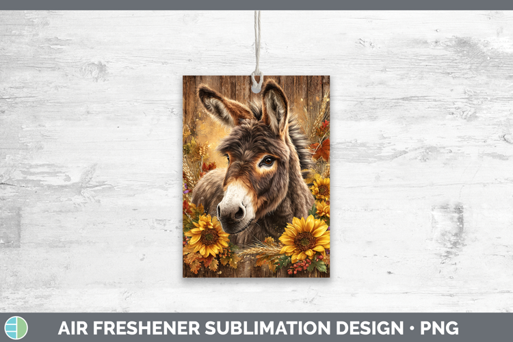 Donkey Farm Rustic Autumn Air Freshener Sublimation Design