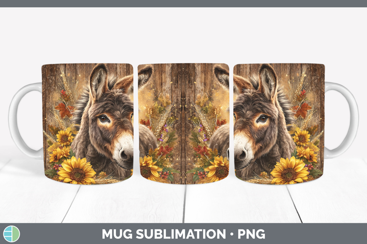 GorgeousFarm Rustic Autumn Mug Wrap design.