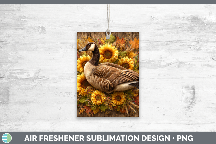 Goose Farm Rustic Autumn Air Freshener Sublimation Design