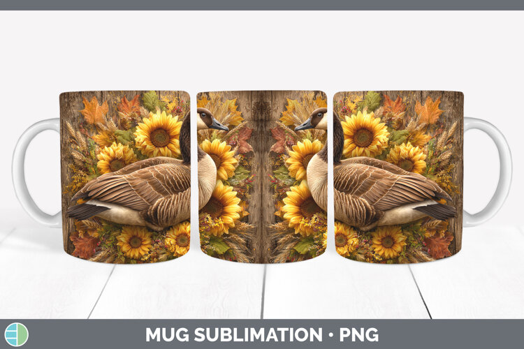 GorgeousFarm Rustic Autumn Mug Wrap design.