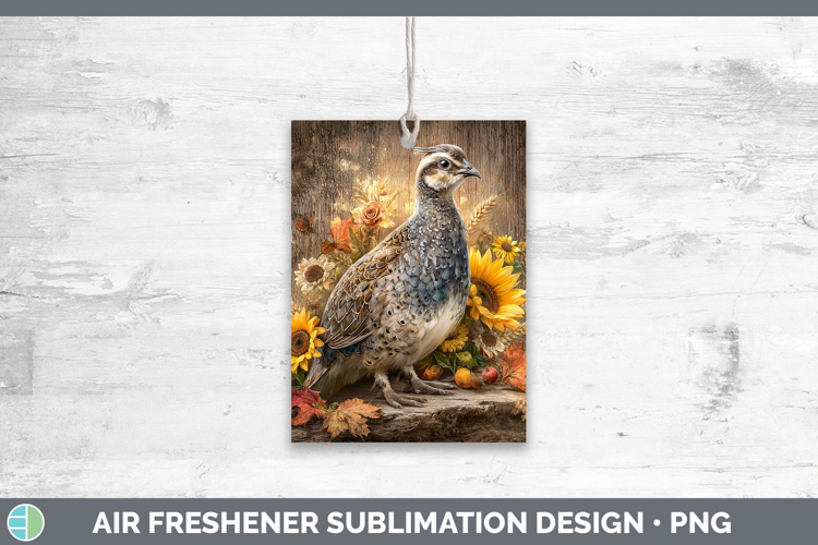 Guinea Hen Farm Rustic Autumn Air Freshener Sublimation Desi