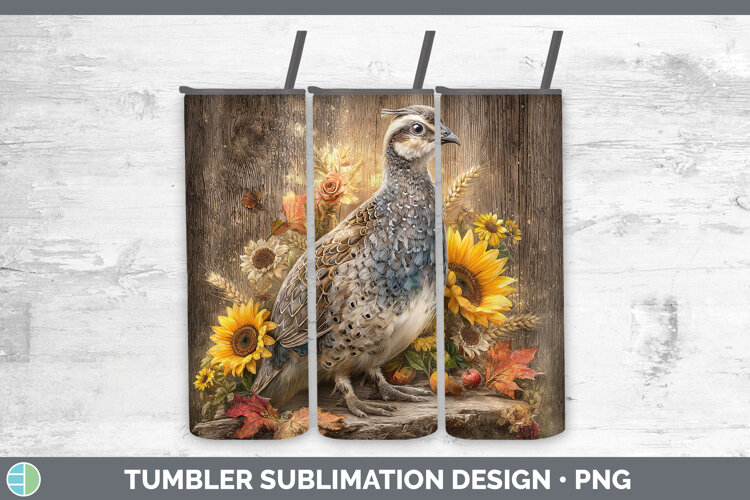 GorgeousFarm Rustic Autumn Tumbler design.